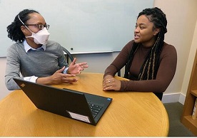 photo of Professor Allison Harris and Predoctoral Fellow Ja'nae Jackson