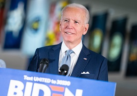 Joe Biden campaigning for President in 2020
