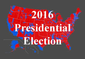 map of the US 2016 presidential election results by county (Ali Zifan via Wikimedia Commons)